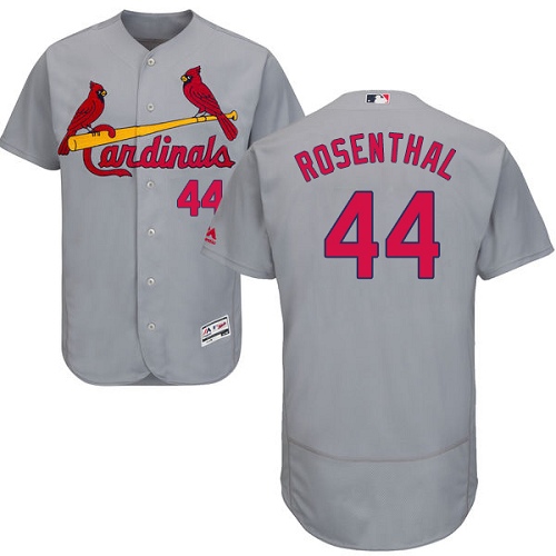 Cardinals #44 Trevor Rosenthal Grey Flexbase Authentic Collection Stitched MLB Jersey - Click Image to Close